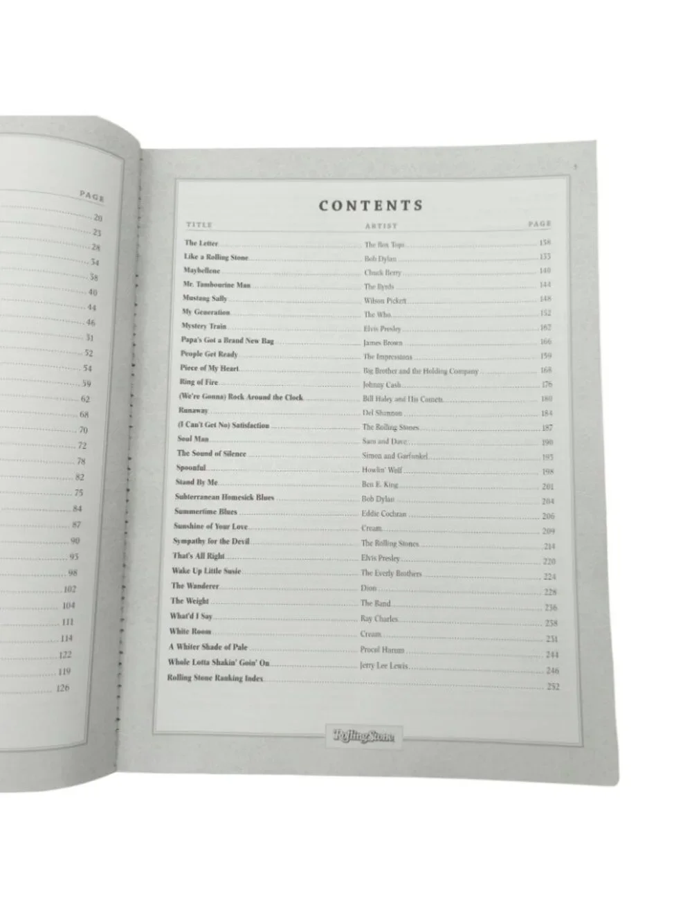 Rolling Stone 500 Greatest Songs Guitar Classics Vol 1 Easy Guitar TAB Book